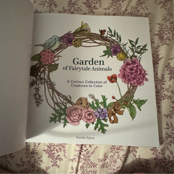 Garden of fairytale animals coloring book - Picture 3 of 7